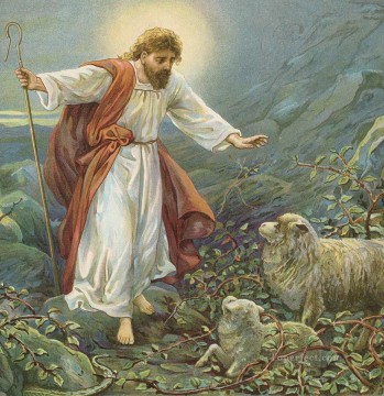  Rose Pintura - jesucristo el tierno pastor ambrose dudley